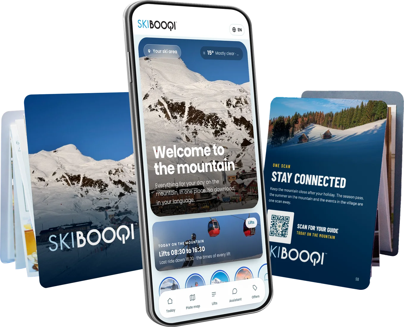 A closed SkiBooqi, pocket-sized